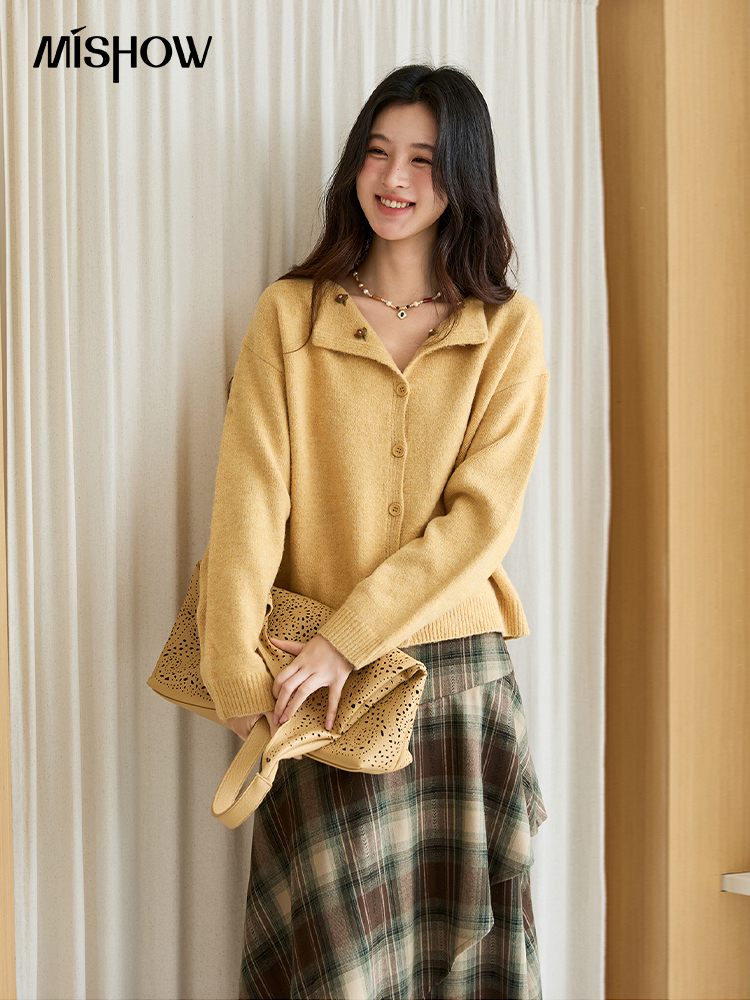 MISHOW Women's Autumn Cardigan – Embroidery Yellow Flower Bewertung und Preis