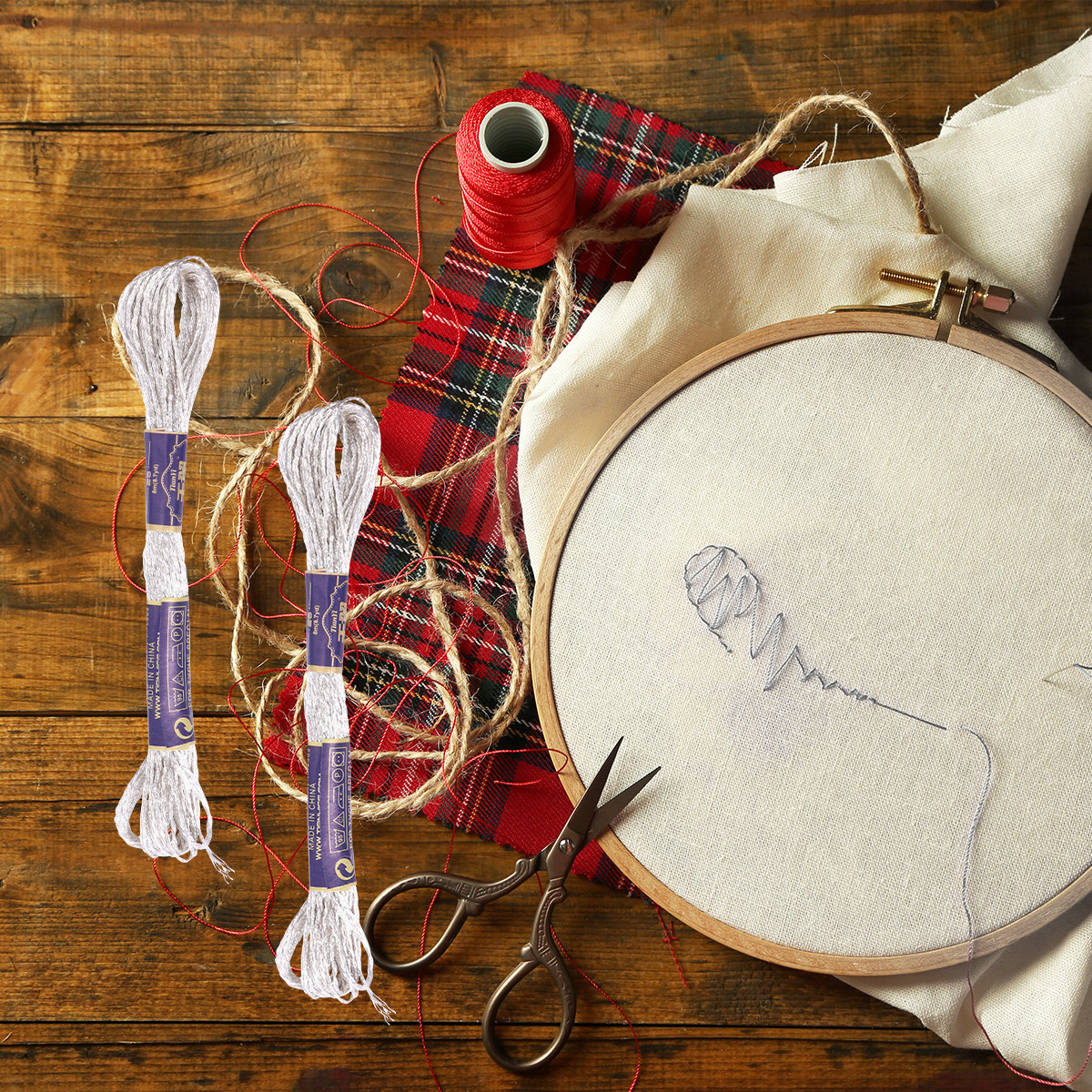 12Pcs Metallic Sewing Thread S – Embroidery Kit Set Bewertung und Preis