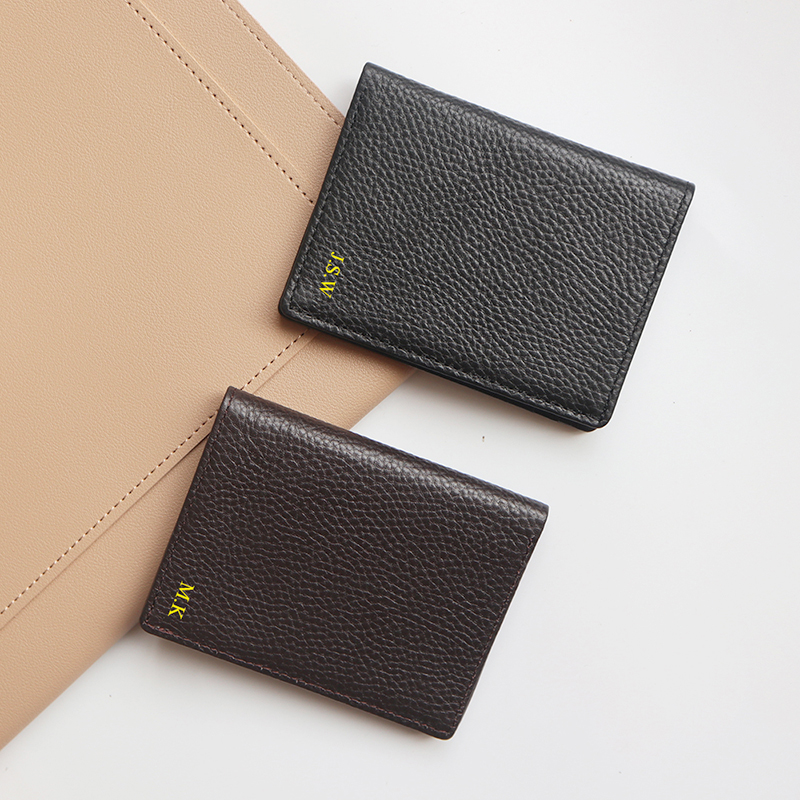 Genuine Leather Card Holder Ma – Embroidery Alphabet Bewertung und Preis