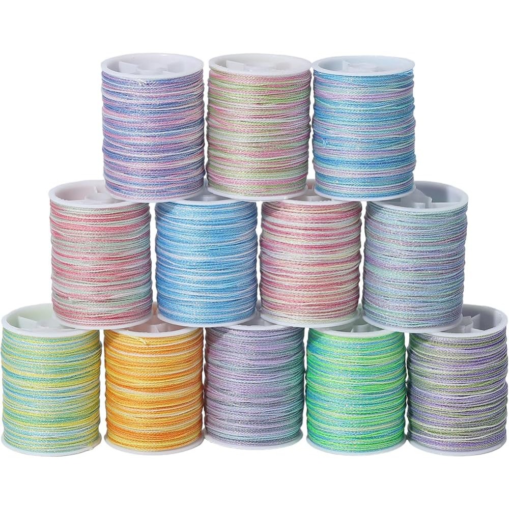 12 Rolls 216M Multicolor Metal – Embroidery Thread Bewertung und Preis