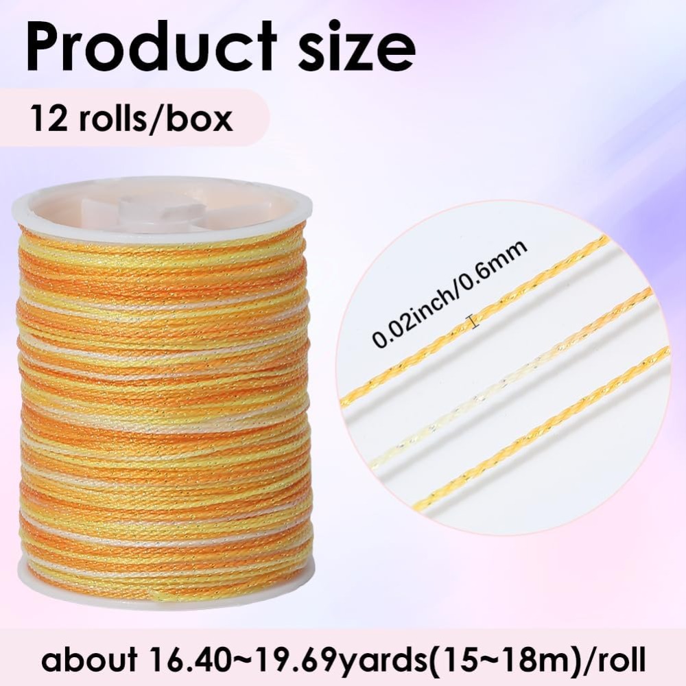 12 Rolls 216M Multicolor Metal – Embroidery Thread Bewertung und Preis