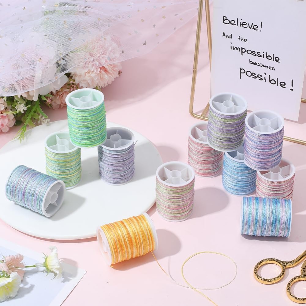 12 Rolls 216M Multicolor Metal – Embroidery Thread Bewertung und Preis