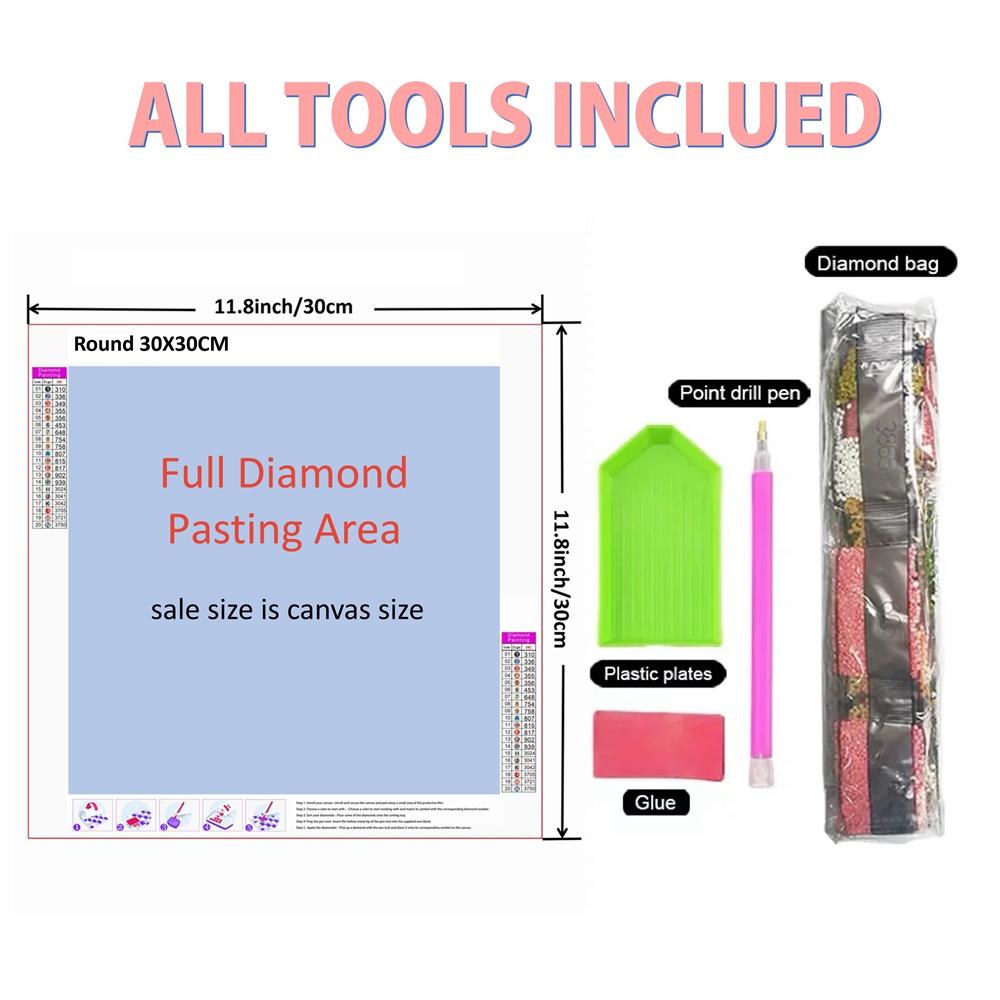 1pc frameless  5D DIY Diamond  – Embroidery Kit Set Bewertung und Preis