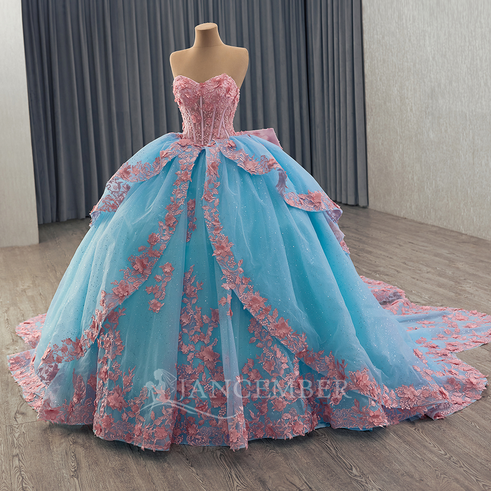 Shinny Bow Quinceanera Dress P – Embroidery Organza Bewertung und Preis