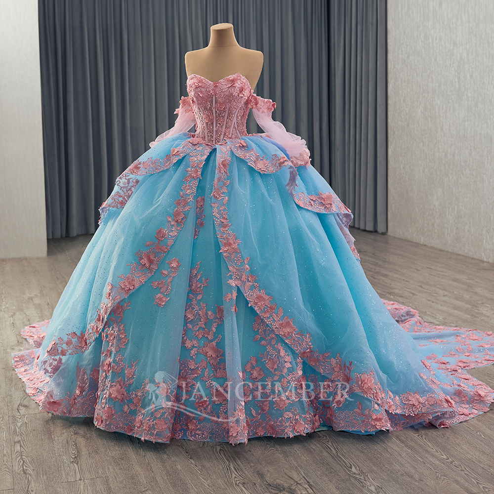 Shinny Bow Quinceanera Dress P – Embroidery Organza Bewertung und Preis