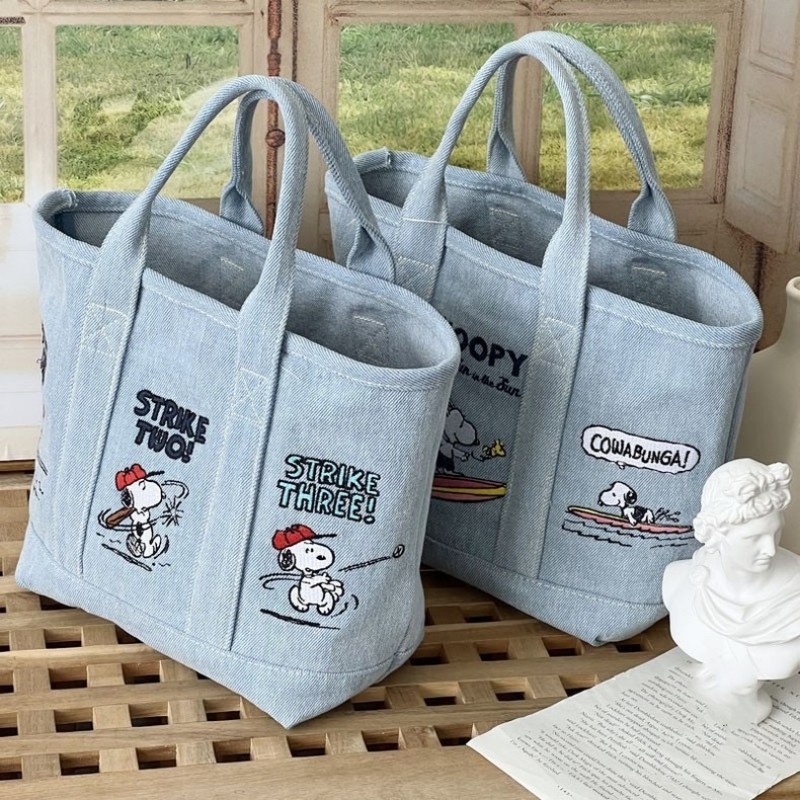 Snoopy Canvas Bag Cute Embroid – Embroidery Xmas Bewertung und Preis