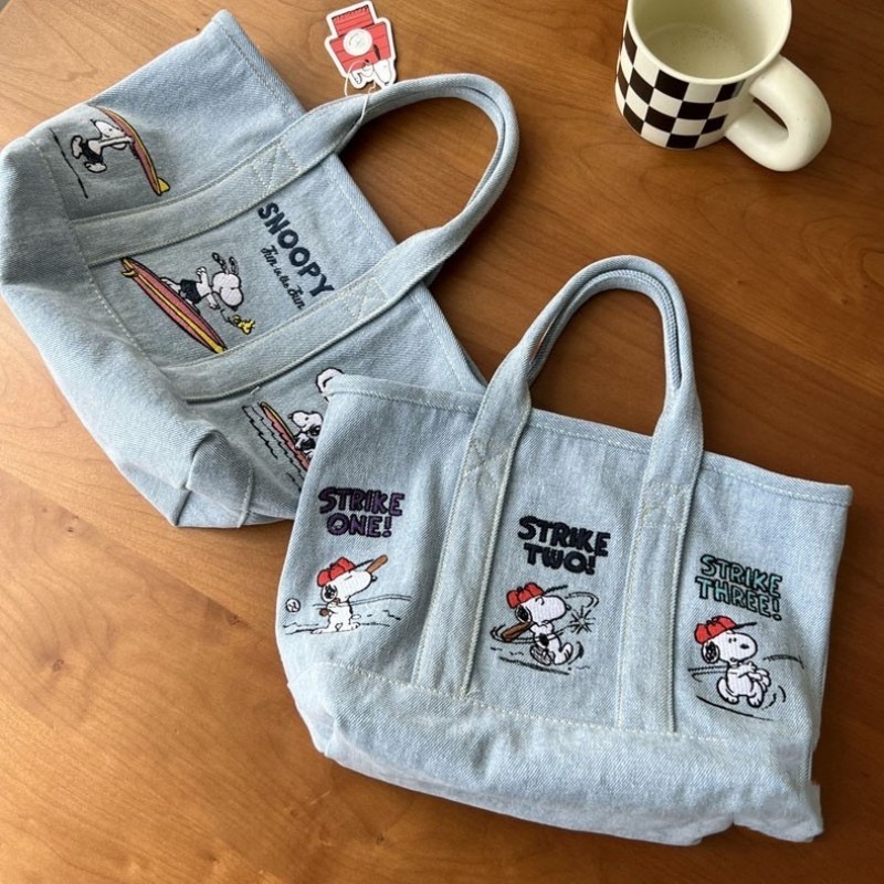 Snoopy Canvas Bag Cute Embroid – Embroidery Xmas Bewertung und Preis