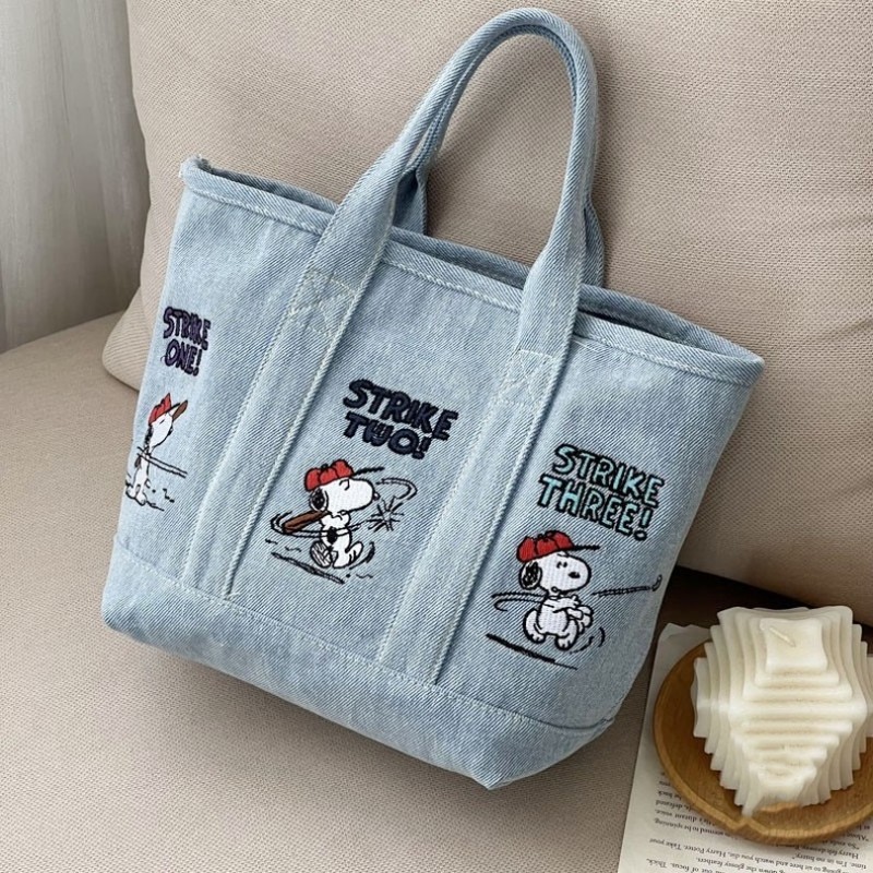 Snoopy Canvas Bag Cute Embroid – Embroidery Xmas Bewertung und Preis
