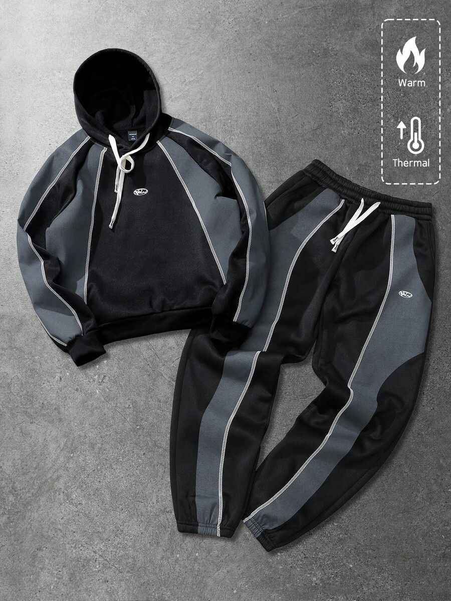 Mens Thermal Hoodie And Pants  – Embroidery Knit Bewertung und Preis