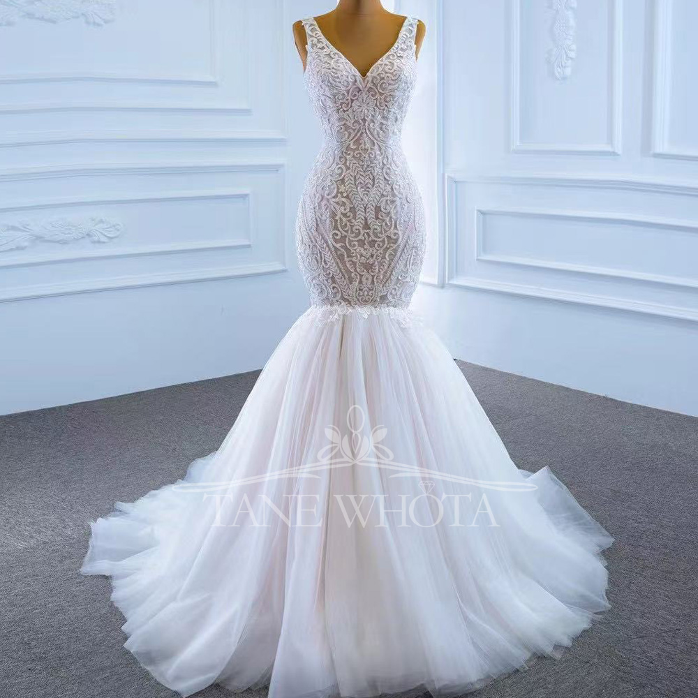 Civil Wedding Dress Spaghetti  – Embroidery Organza Bewertung und Preis