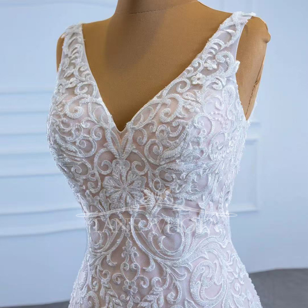 Civil Wedding Dress Spaghetti  – Embroidery Organza Bewertung und Preis