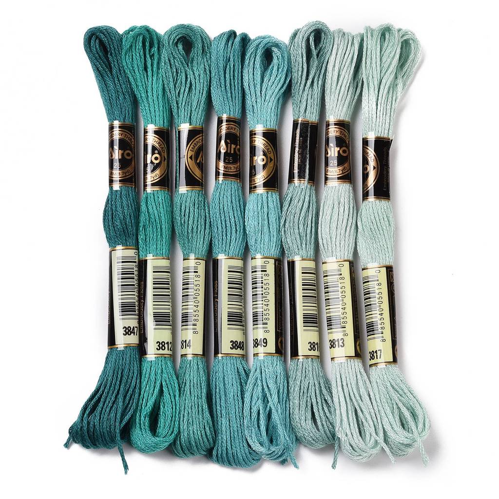 1Set 8 Skeins 0.5mm 6-Ply Poly – Embroidery Thread Bewertung und Preis
