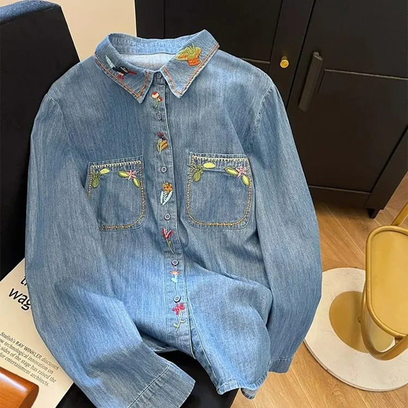 Harajuku Fashion Cotton Denim  – Embroidery Jeans Bewertung und Preis