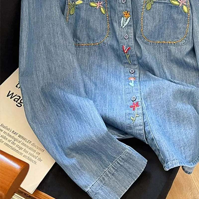 Harajuku Fashion Cotton Denim  – Embroidery Jeans Bewertung und Preis