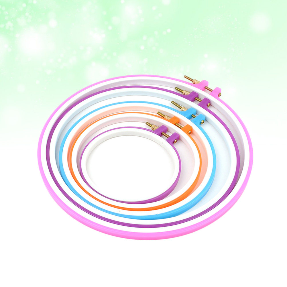 5Pcs Embroidery Hoop Set Plast – Embroidery Hoop Bewertung und Preis