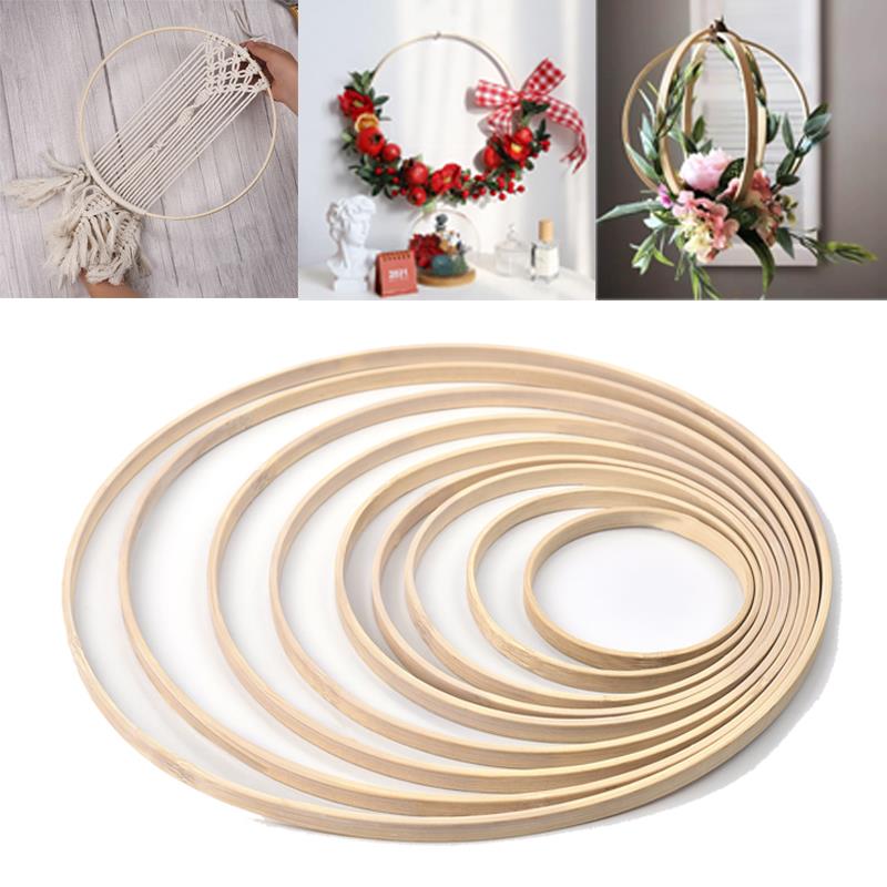 1/5Pcs 8-33cm Wooden DIY Handm – Embroidery Hoop Bewertung und Preis